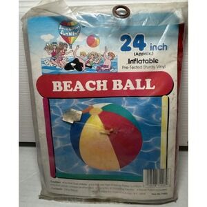 NIP Vintage Tony Swim N Play Sun N Fun 24" Inflatable Vinyl Pool Beach Ball Toy
